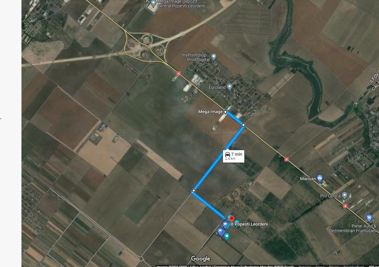 Teren extravilan 35.000 mp, Popești-Leordeni — proprietar, 13 €/mp - 3