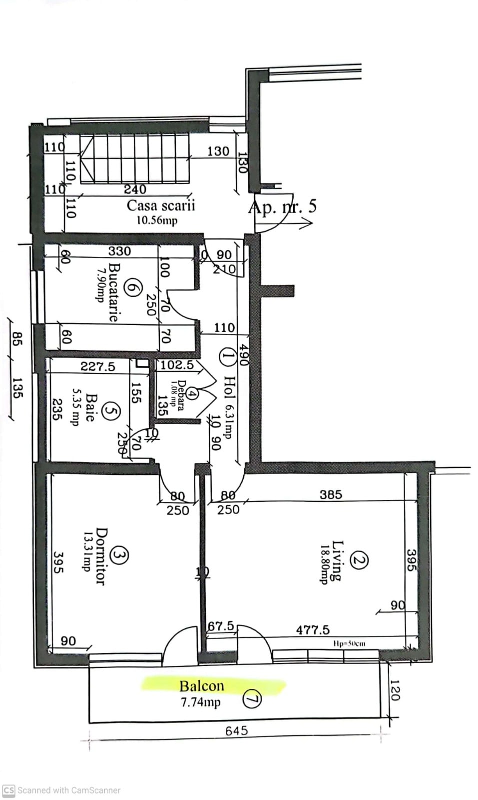 Apartament 2 camere decomandate, Borhanci - parcare inclusă - 12